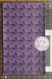 Pink Purple Paisley Mosaic Tartan Floral Faux Leather