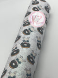 Dogs Donuts Fine Glitter Faux Leather