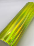 Yellow-Green Holographic ~ Smooth Finish
