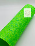 Neon Green Multi-Color Chunky Crude Glitter