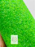 Neon Green Multi-Color Chunky Crude Glitter