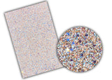 Peach/White Multi-Color Chunky Glitter & Sequins
