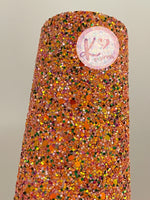 Orange Multi-Color Chunky Glitter & Sequins