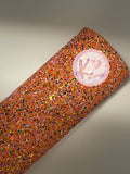 Orange Multi-Color Chunky Glitter & Sequins