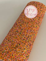 Orange Multi-Color Chunky Glitter & Sequins