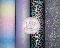 4 Piece Purple Series Purple Cheetah