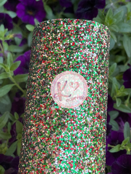 Red Green Christmas Multi-Color Chunky Glitter & Sequins