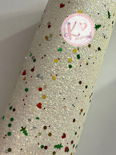 Christmas Mix ~ Fine Glitter with Foil Sequins in Christmas Shapes