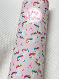 Rainbow Unicorns on Pink