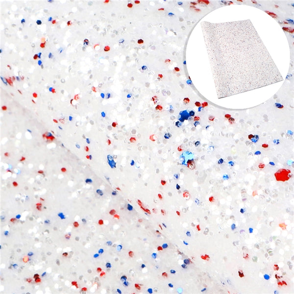 Red White Blue Patriotic Chunky Glitter & Sequins