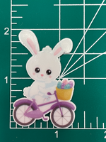 Easter Bunny on Bike Resin