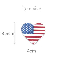 Patriotic Heart Resin