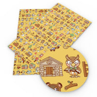 Animal Crossing on Yellow Background