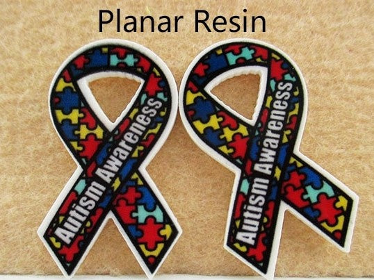 Autism Awareness Ribbon Resin/Charm
