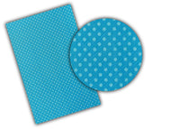 Blue with Light Blue Polka Dots