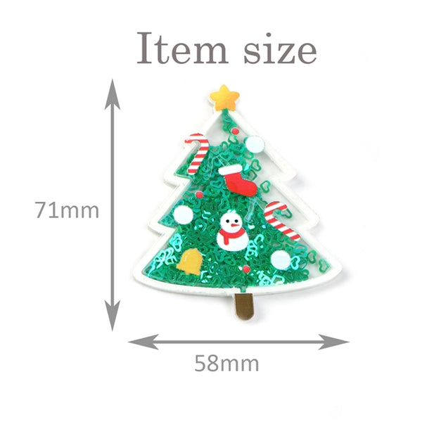 Christmas Tree Acrylic Shaker Resin