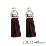 Tassel Accessories with Silver Tops