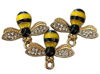 Alloy/Enamel Bee Charm