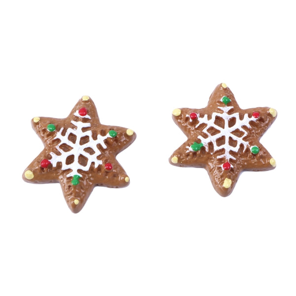 Gingerbread Snowflake Resin