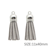 Tassel Accessories with Silver Tops