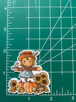 Girl Scarecrow Resin