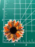 Cheetah Sunflower Resin