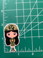 Army Girl Resin