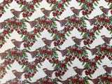 Birds & Berries Horizontal Pattern