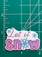 Let It Snow Resin