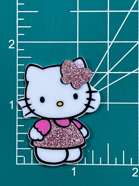 Hello Kitty in Pink Glitter Dress Resin
