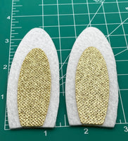 Pair of Big Bunny Ears Felt Embellishments ~ 3 Color Options