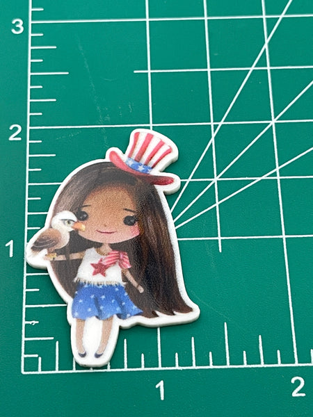 4th of July Girl Resin
