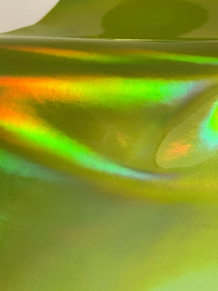 Yellow-Green Holographic ~ Smooth Finish