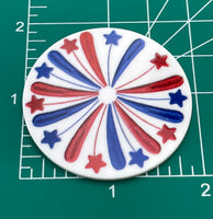 Patriotic 4th of July Resin