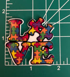 LOVE Autism Resin