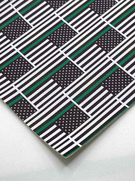 Green Line Flag US Military