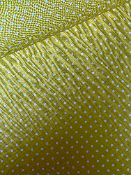Yellow & White Polka Dot