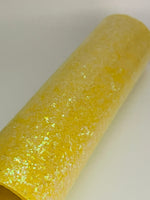 Yellow Crystal Chunky Glitter with Smooth/Glossy Finish