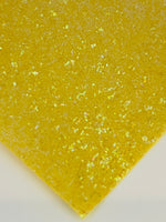 Yellow Crystal Chunky Glitter with Smooth/Glossy Finish