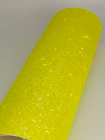 Bright Yellow Chunky Glitter