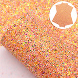 Orange Multi-Color Chunky Glitter & Sequins