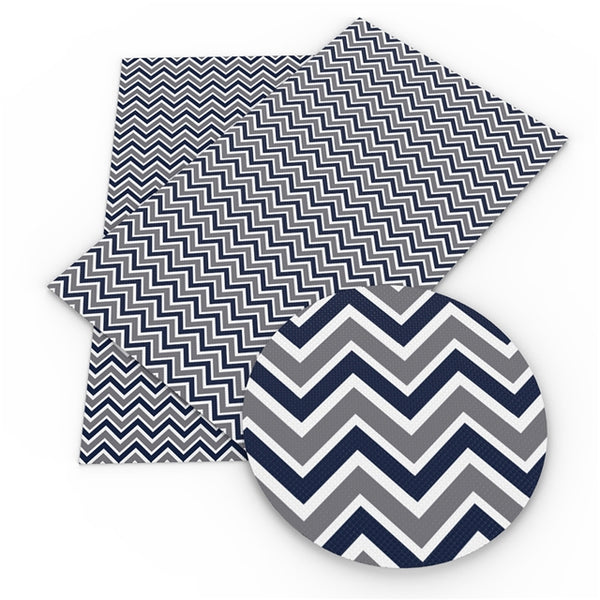 Navy & Gray Chevron