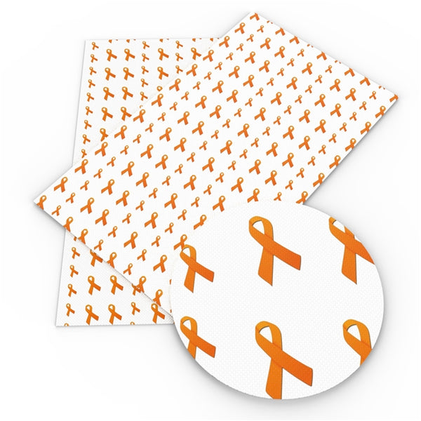 Orange Kidney/Leukemia Cancer Ribbon