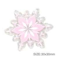 Pink Snowflake Resin