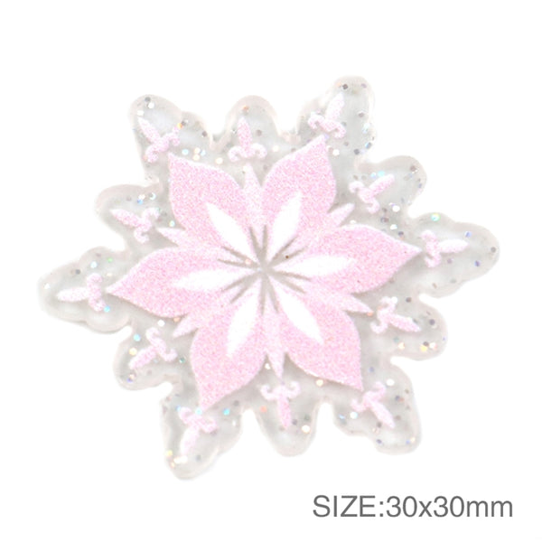 Pink Snowflake Resin