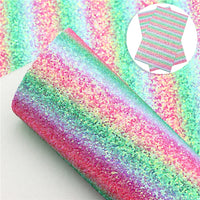 Pink & Green Multi-Color Crude Chunky Glitter