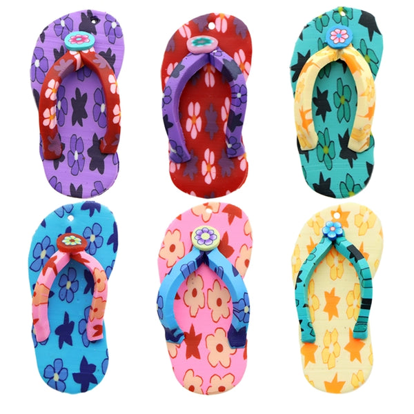 Flip Flops Polymer Clay Embellishments/Charms