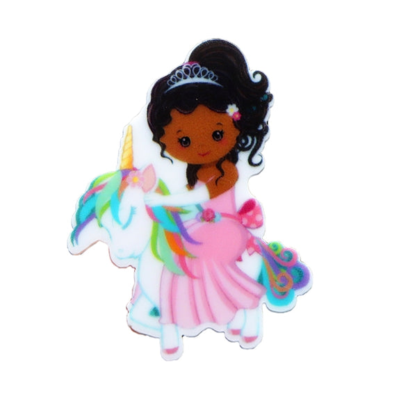 African American Princess on Unicorn