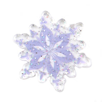 Purple Snowflake Resin