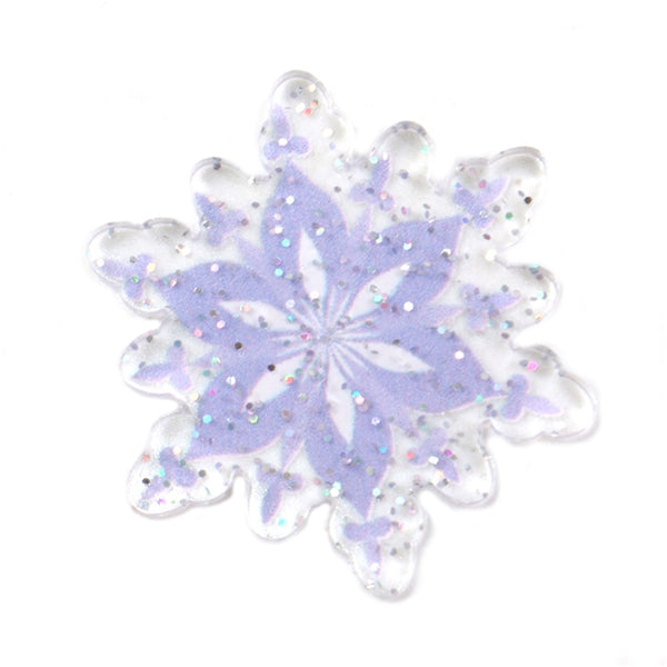 Purple Snowflake Resin